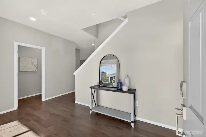 Welcome guests into the spacious Entry