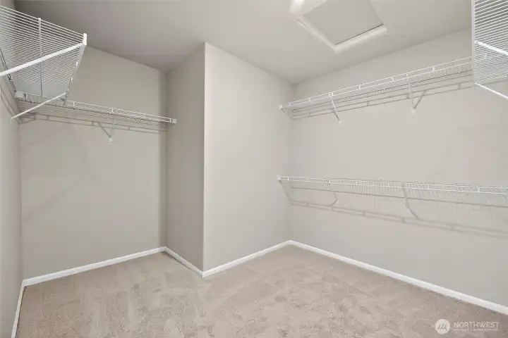Primary Suite walk-in closet. It's HUGE