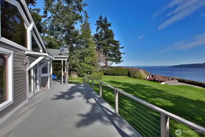 Watch whales from your deck!