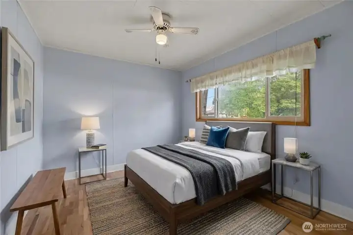 Main floor bedroom - virtually staged