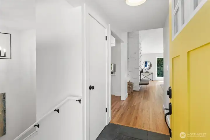 Bright entryway with clean lines and an easy flow into the main living spaces