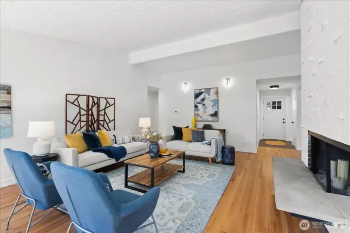 Open-concept living and dining areas designed for everyday living and entertaining