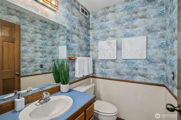 Powder bath on the main floor