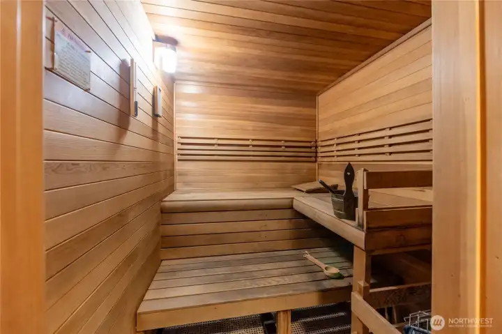Relax in the sauna