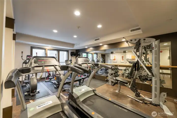 Well-equipped gym