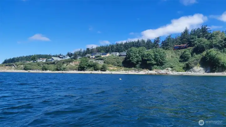 Community Beach from offsshore Community Beach from offsshore