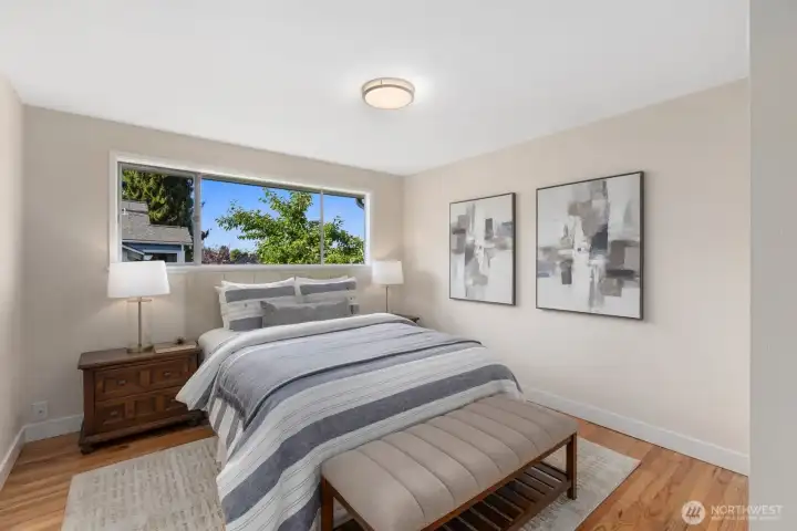 Spacious primary bedroom
