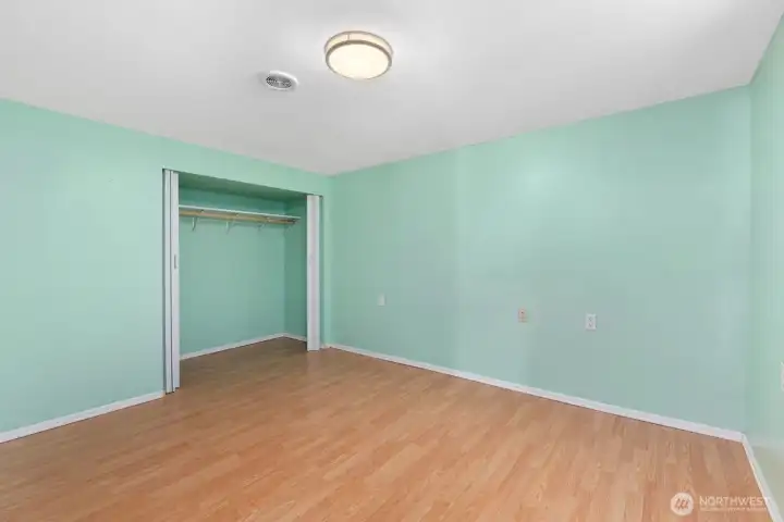 Large lower level bedroom