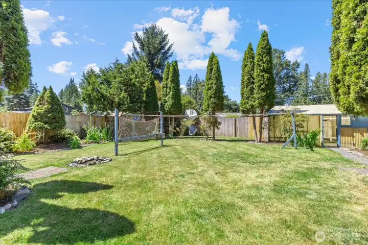 large yard and room to play large yard and room to play