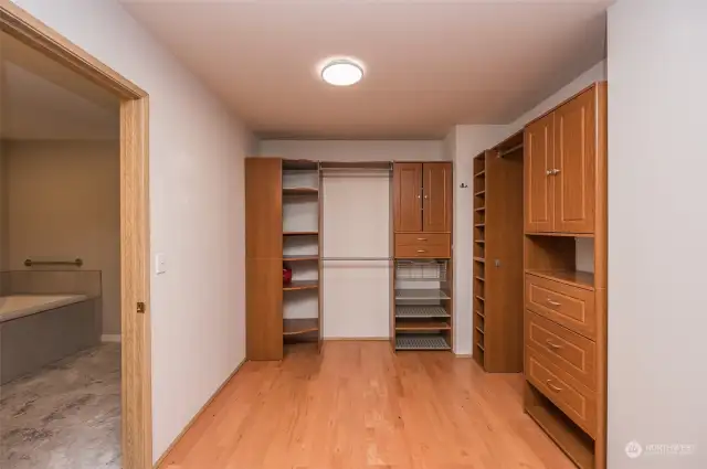 Primary walk-in closet