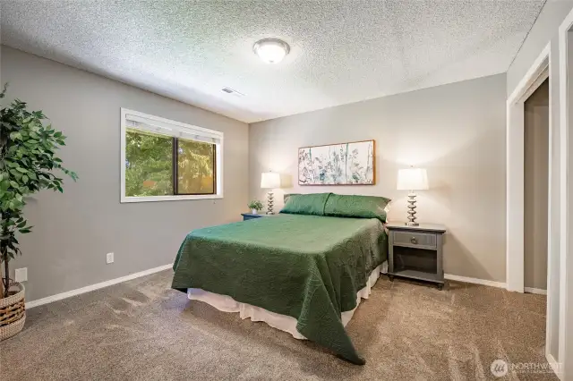 Primary Bedroom with double closets and a 3/4 bath