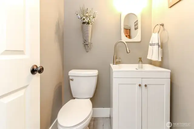 Half bath off of laundry room