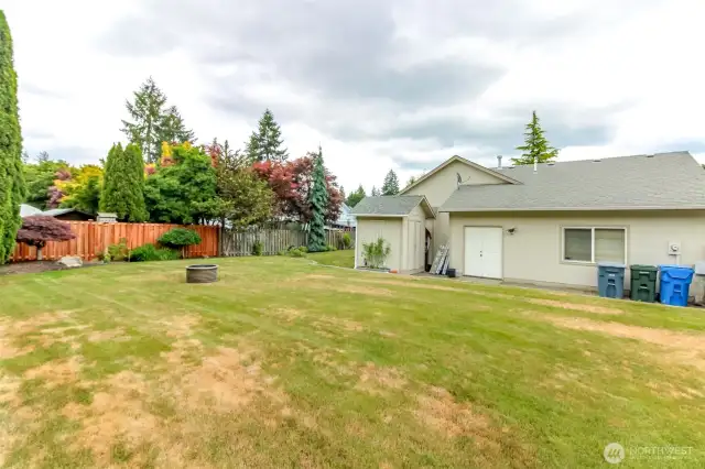 Huge backyard