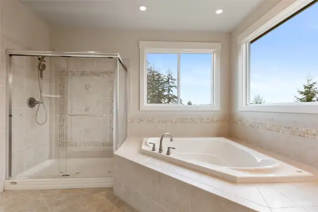 Primary bath w jetted tub!