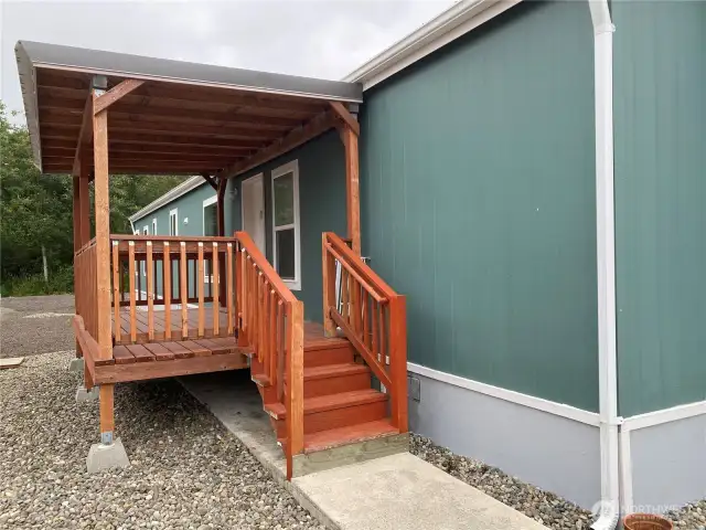 Covered porch and entry