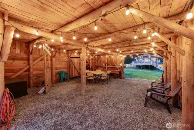 Do your or any of yours love to entertain? There are so many locations at this one property it will be hard to choose where. The loft over this barn is ideal for storage or...who needs a club house?