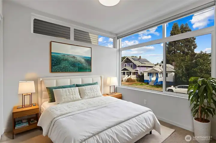 Second bedroom is virtually staged