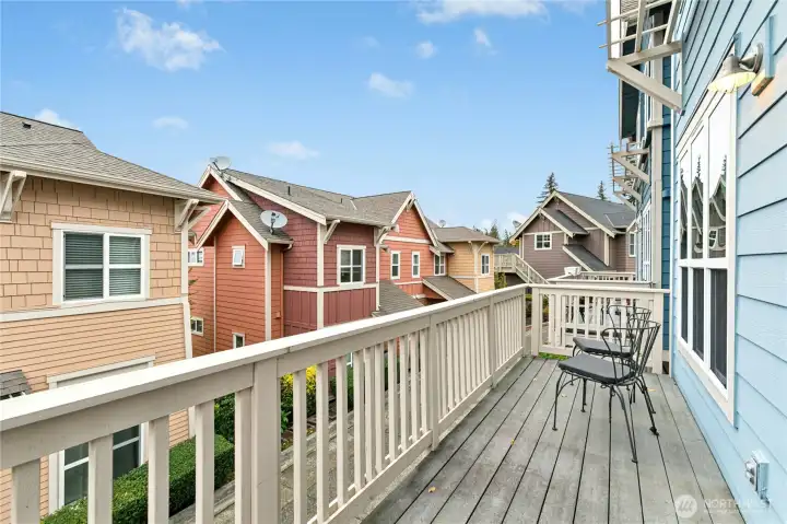 Private patio with territorial views.