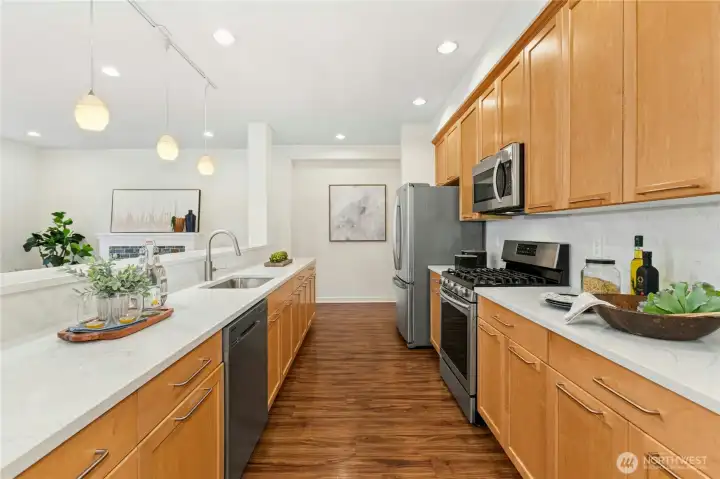 Plenty of prep space for large gatherings!