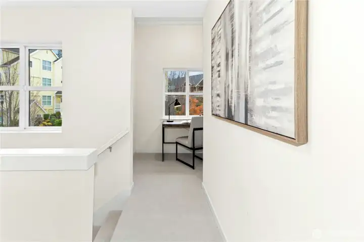 Adjacent the primary bedroom is large nook area.