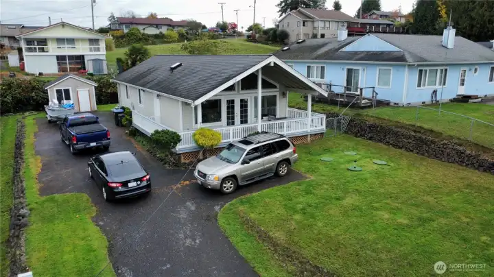 Plenty of parking for your cars and RVs