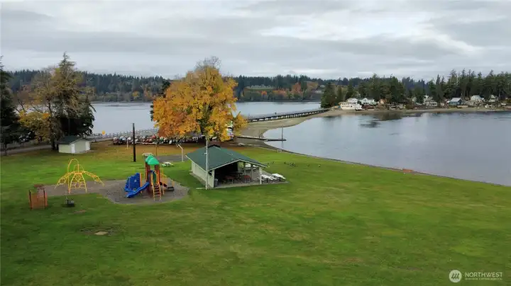 Park and picnic shelter