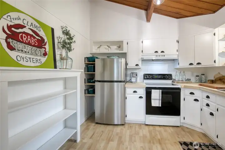 Cozy kitchen yet so much room to create delicious meals