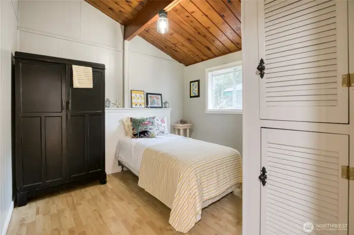 Bedroom 3 features built in headboard for up to a queen size bed.