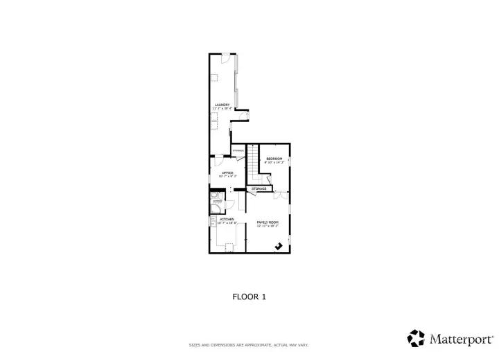 Lower level floor plan.