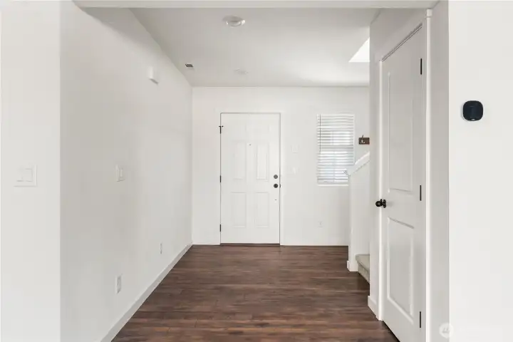 Entryway looking at the front door