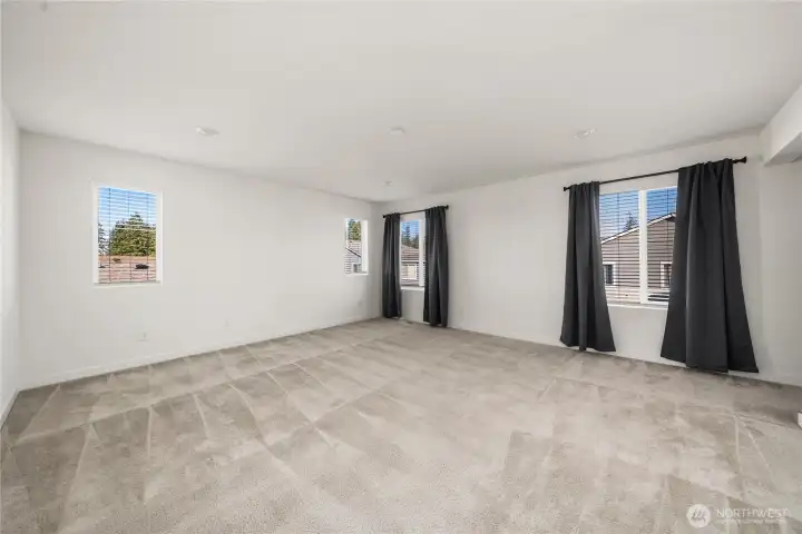 Primary bedroom as you enter