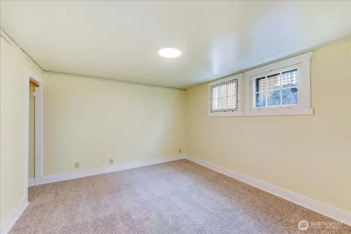 Finished room in basement.