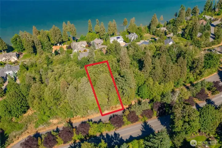 Lines are for general idea of lines only with Lot 16-D 5514 Puffin Place being the fourth one in from the left. Puffin place is a private road and gated. These are duplex lots or a home and Casita (guest home). Elevated panoramic view site, with views well over the homes.