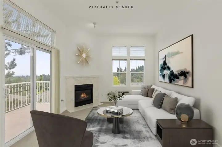 Virtually staged living