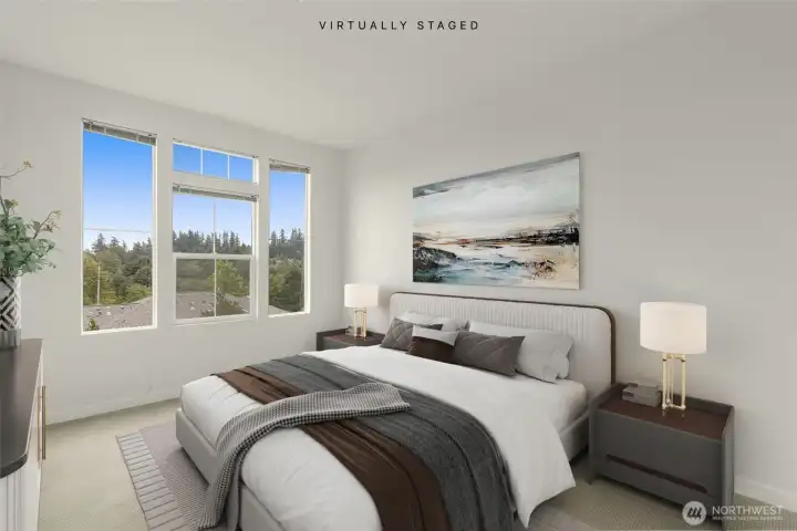 Virtually staged primary