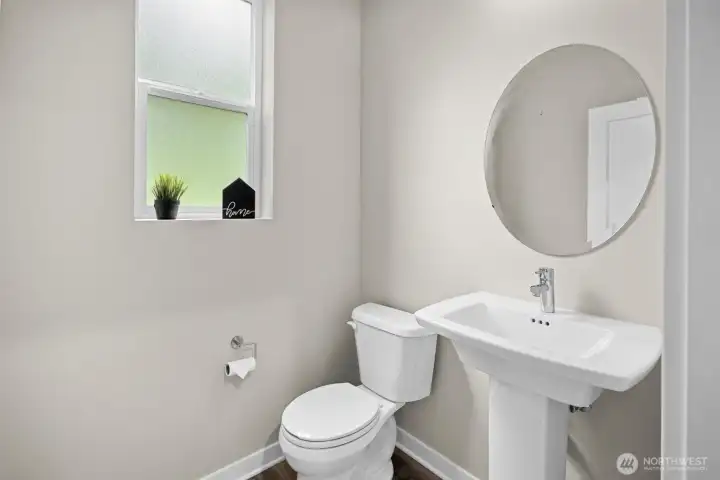 Main floor 1/2 bath.