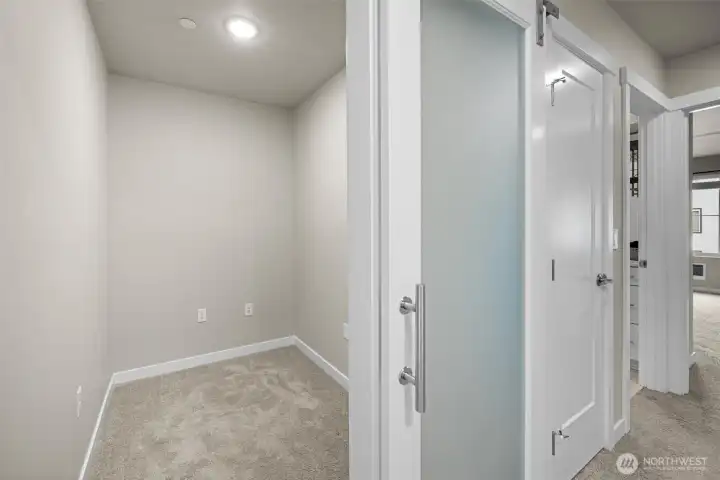 Zoom room office space, makes an excellent space for remote workers or gamers.
