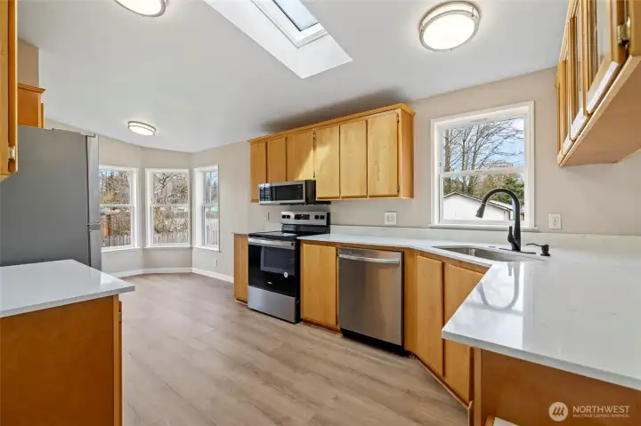 New stainless appliances