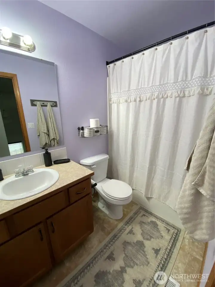 Main bathroom upstairs!