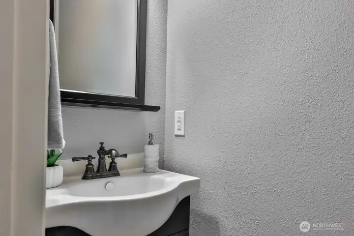 Half bath on the ground floor