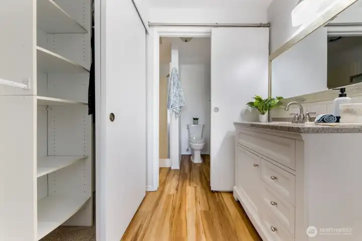 Primary with ensuite 3/4 bath