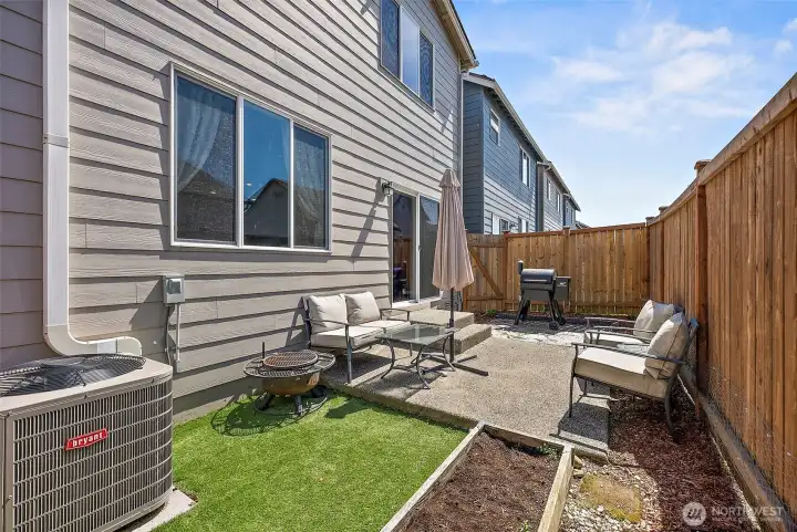 Back yard patio.