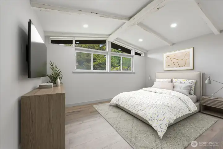Primary bedroom  *virtually staged