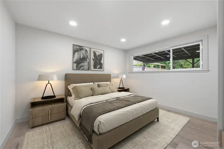 Second bedroom  *virtually staged