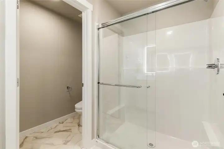 Primary ensuite walk-in shower