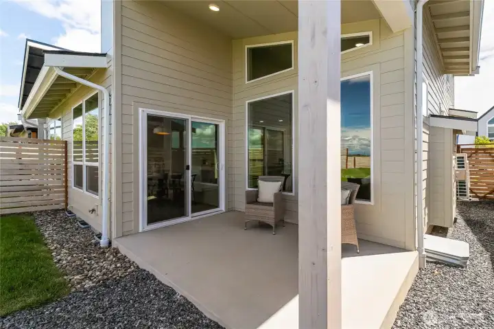 Covered back patio