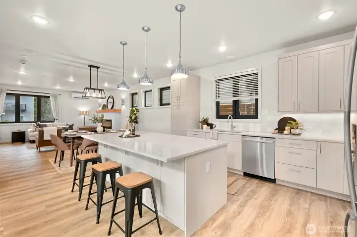 Enhances the open-concept layout for modern living