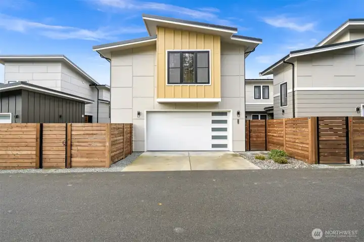 Two-car garages providing ample parking and storage