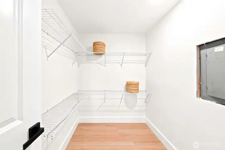 Primary suite walk in closet Primary suite walk in closet