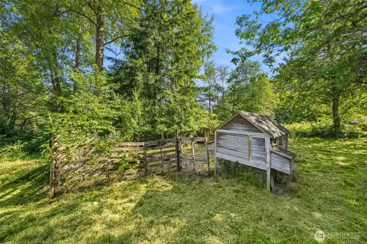 Fenced Chicken coop Fenced Chicken coop